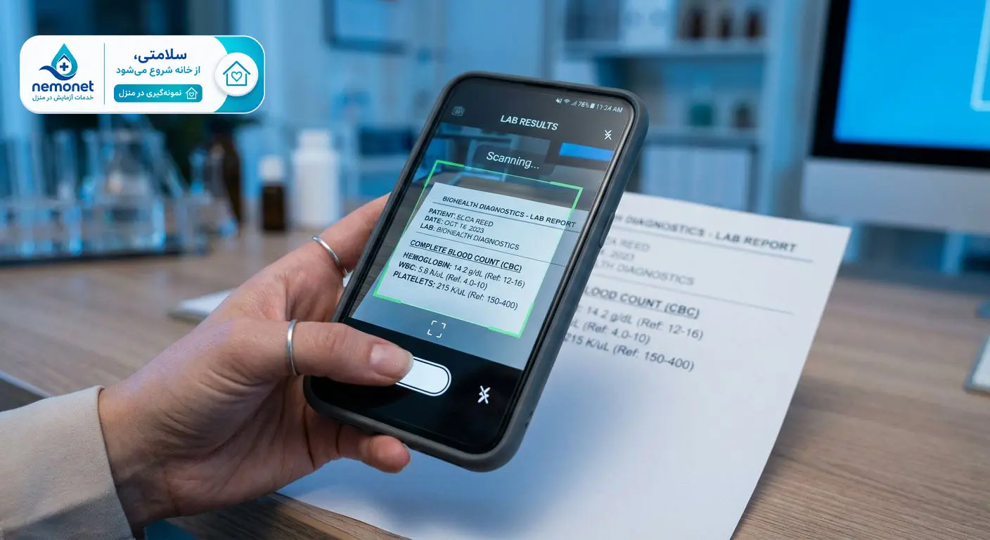 تفسیر جواب آزمایش آنلاین رایگان 6 خواندن جواب آزمایش با دوربین